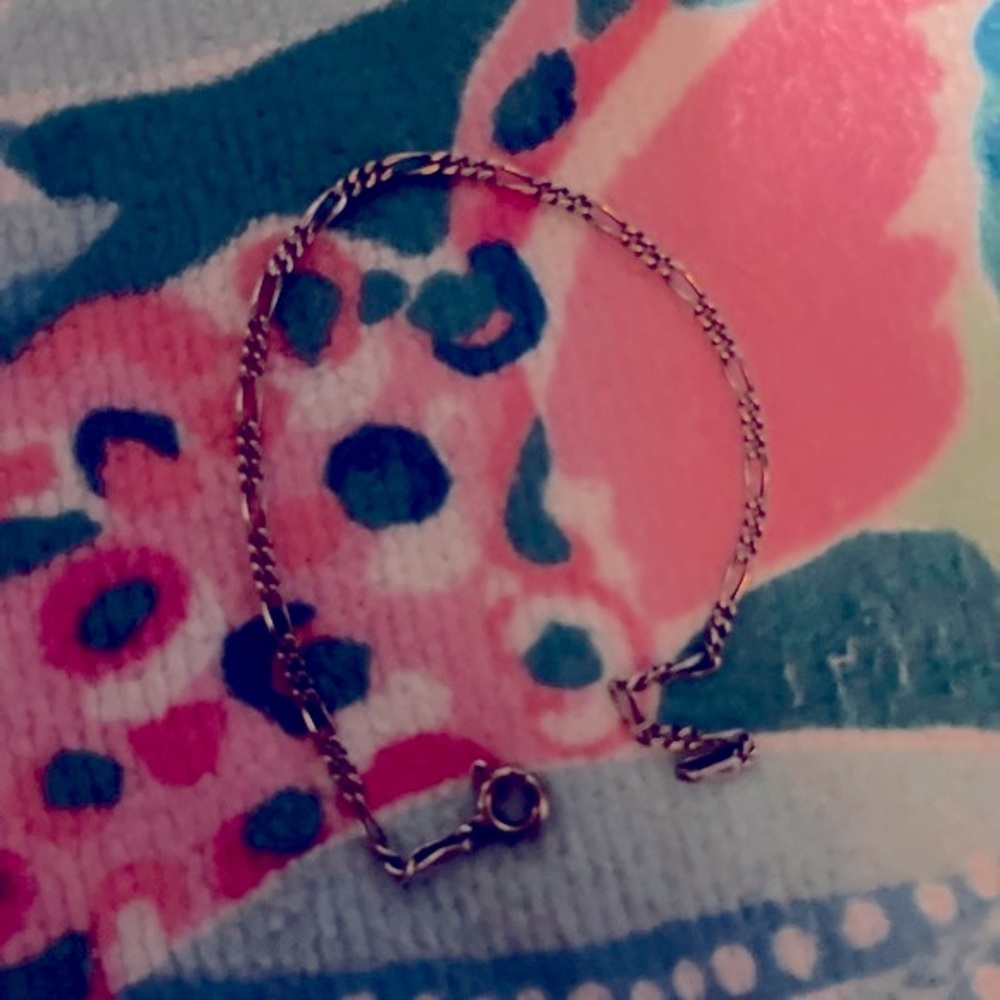 Thin Sterling Silver chain bracelet